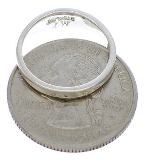 Turquoise Authentic Sterling Silver Jewelry Ring Size 5-1/2 ZX36097